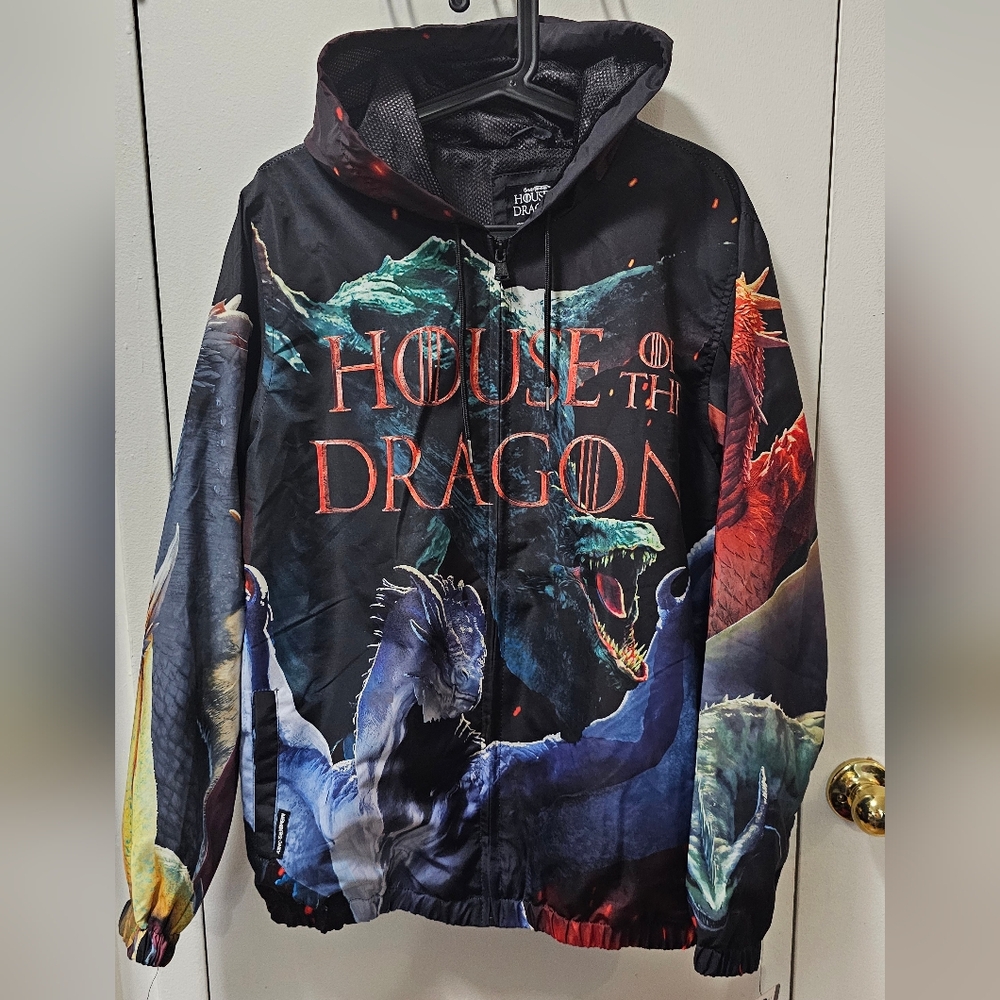 Members Only HBO Game of Thrones House of the Dragon Windbreaker Jacket Size M
